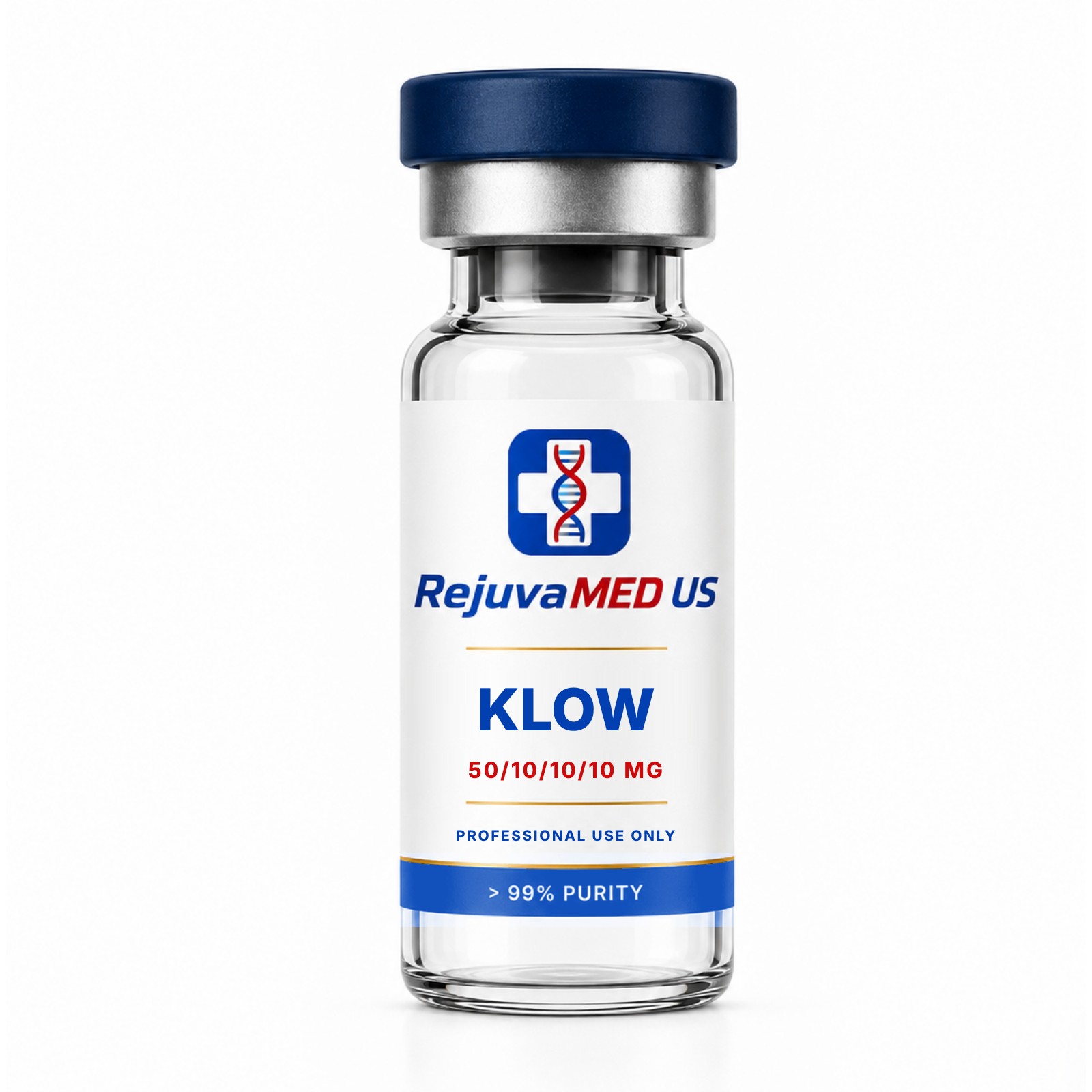 RejuvaMED US KLOW research peptide vial