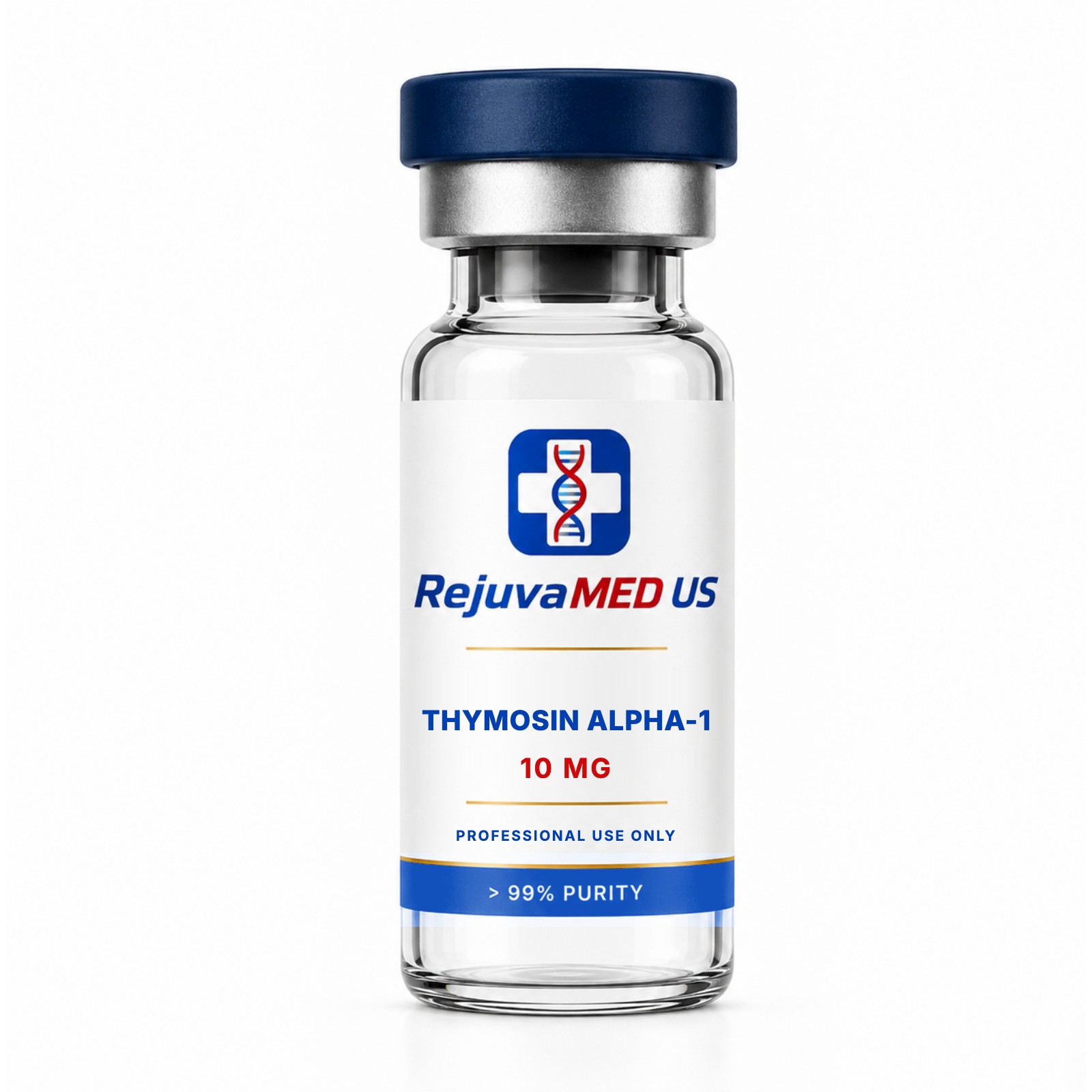 RejuvaMED US Thymosin Alpha-1 research peptide vial